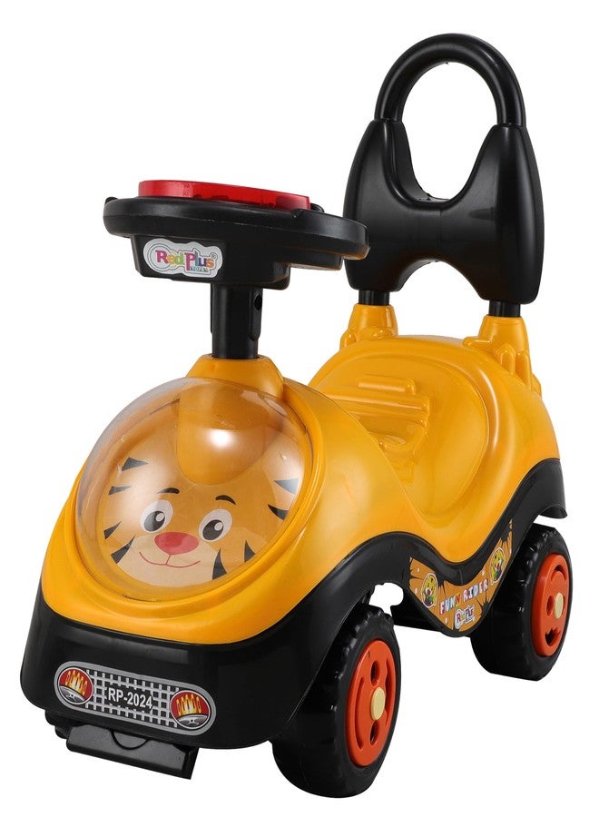 JoyRide Fun Rider Ride on & Car for Kids with Light,Music & Horn Steering, Push Car for Baby with Backrest, Safety Guard & Big Wheels, Ride on for Kids 1 to 3 Years Upto 25 Kgs (Yellow) - Image 1